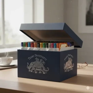 An open Discworld series box set showing the high-quality presentation box and protective casing.