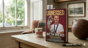 Alt text for Lioness Beth Mead’s autobiography, a top-rated football biography book covering the growth of the women’s game in the UK.