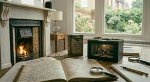 A row of popular historical fiction books set against the backdrop of the Blitz in London, featuring dramatic wartime covers.