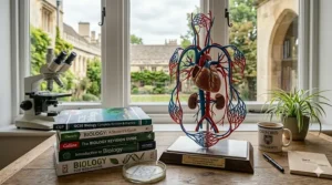 Detailed, easy-to-read diagram of the human circulatory system for GCSE-level study.
