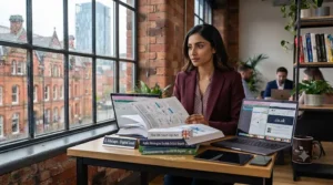 A collection of business strategy books tailored for British entrepreneurs and startup founders.