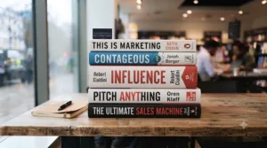 Bestselling marketing and sales books recommended for professionals in the UK market.