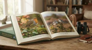 High-quality photographic atlas detailing common and migratory British birds throughout the seasons.