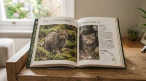 A coffee-table book highlighting rare and endangered mammal species, featuring high-quality photography and conservation notes.