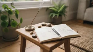 A calming graphic showing a balanced mind and emotional wellbeing for daily life.