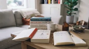 A selection of expert-recommended happiness books focusing on psychology, mental health, and positive habits.